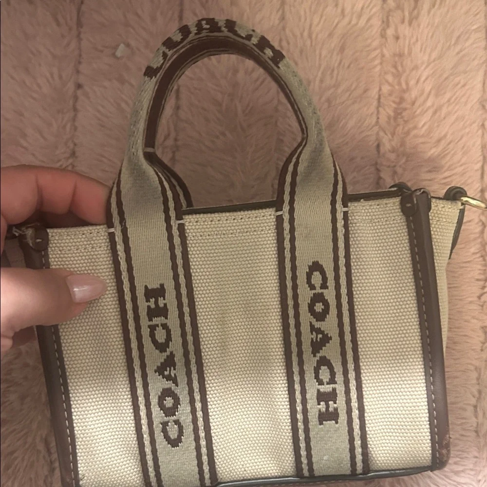 Coach Smith Canvas Mini Tote - Picture 3 of 11